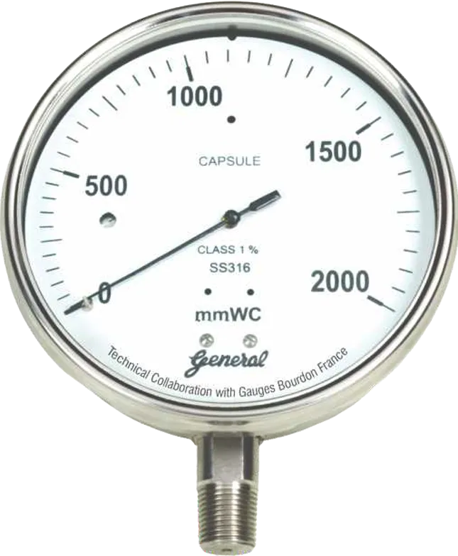 Compact Capsule Sensing Pressure Gauges